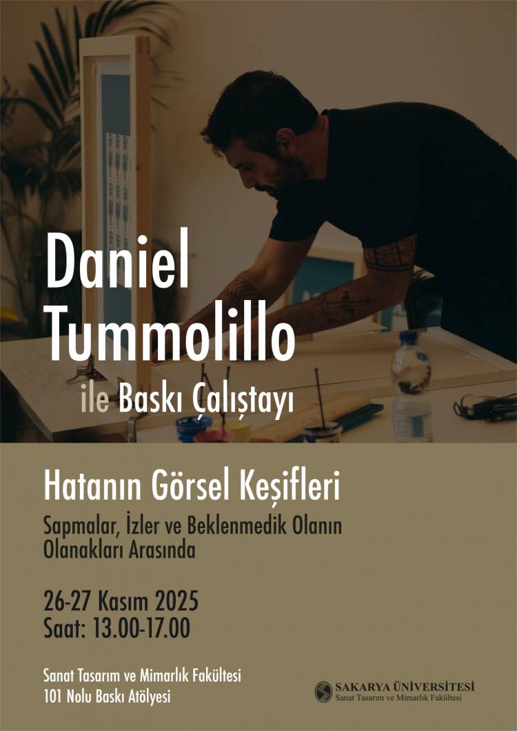 Daniel Tummolillo ile “Hatanın Görsel Keşifleri” Baskı Çalıştayı