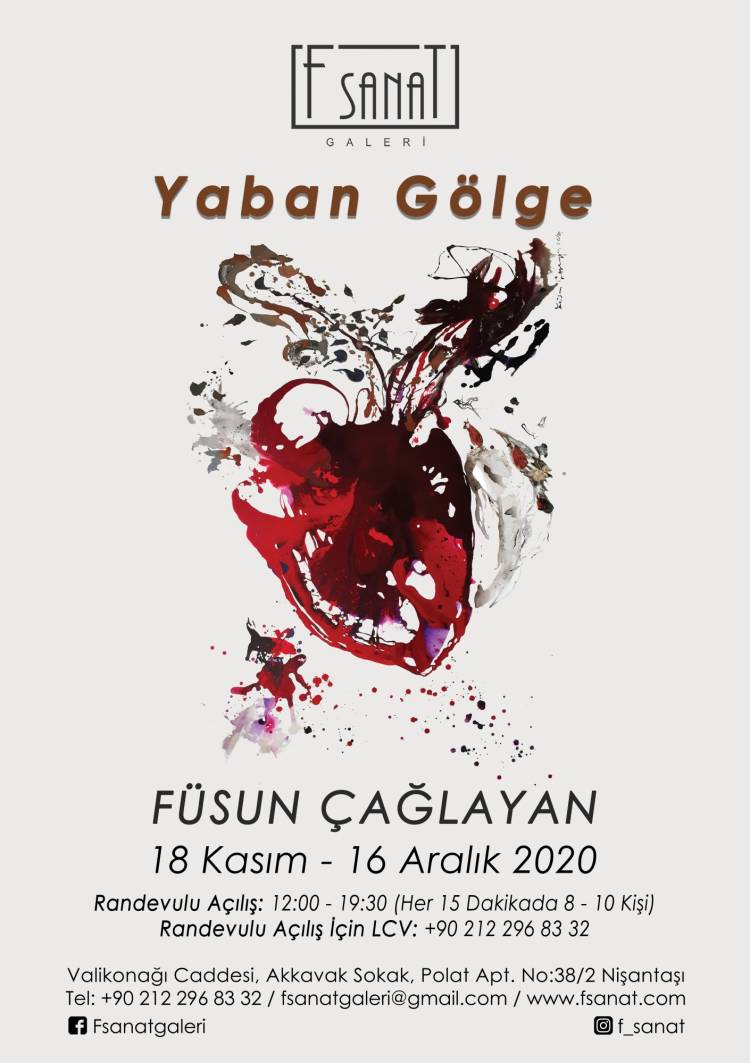 Bölüm Başkanımız Prof. Füsun Çağlayan'ın kişisel sergisi F Sanat Galerisi'nde